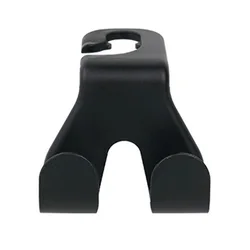 Universal 2 - in - 1 Car Phone Holder and Rear Seat Storage Hook (Black)