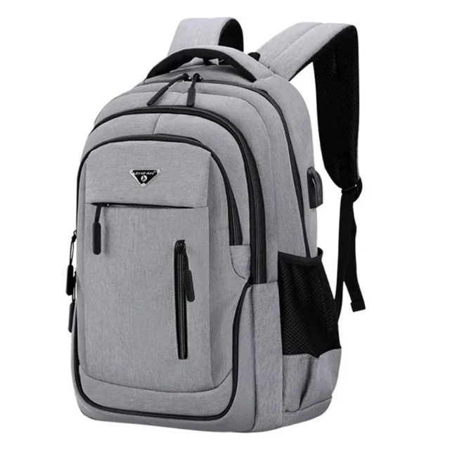 Large Capacity Backpack Men Laptop Backpacks 15.6 Oxford Black Solid High School Bags Teen College Boy Gril Student Backpack 1