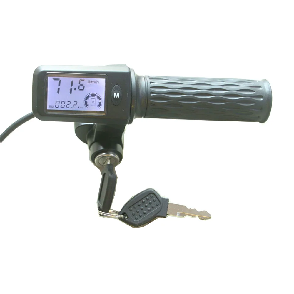 24V 36V 48V 60V 72V Electric Bike Scooter Throttle LCD Display Show Speed Mileage Battery Power electric bike throttle,electric bike parts,electric bike display,electric scooter parts
