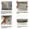 Travel Roll-Up Vacuum Storage Bags, Reusable Fabric Cloth Luggage Compression Pack Bag Fit Clothing, No Need Air Pump 5