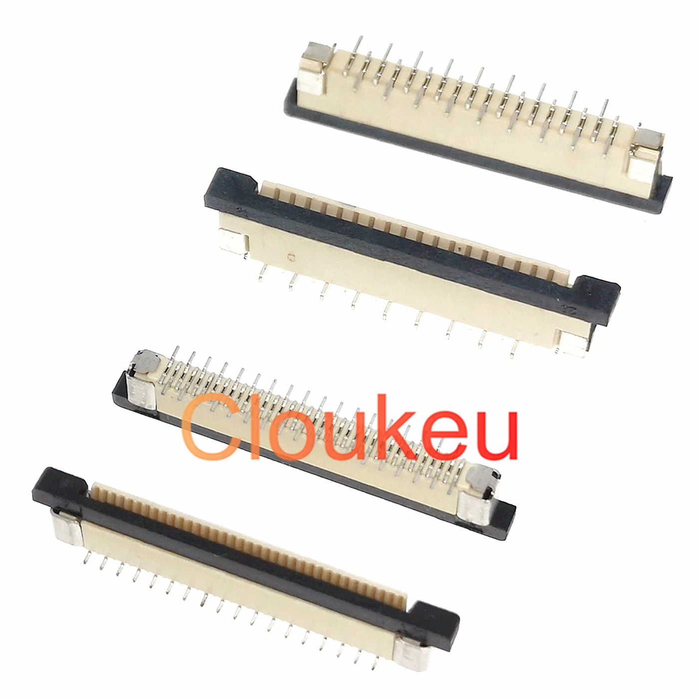 2Pcs FPC FFC 0.5mm Pitch 15 Pin Flip Type Ribbon Flat Connector Bottom Contact 