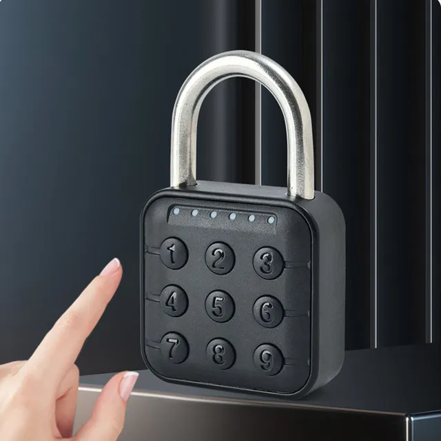 6 Digit Padlock Code Lock Outdoor Waterproof Zinc Alloy Locking Hook for School Gym Locker Toolbox 2