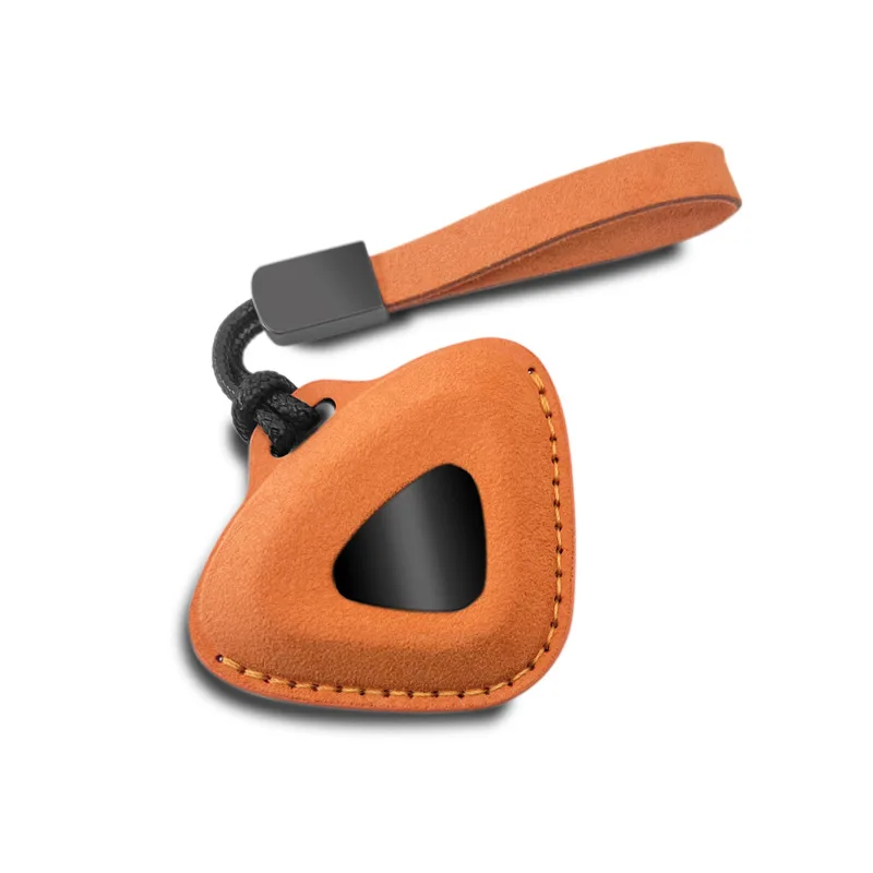 Luxury Alcantara Car Key Case with Keychain Accessory