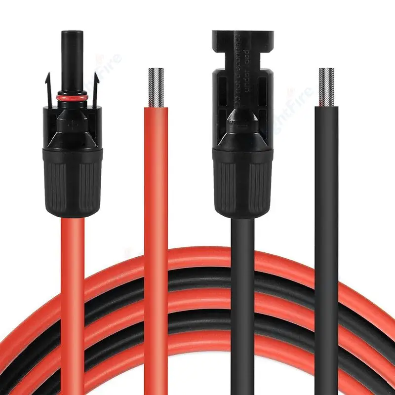Cabo de Extensão Solar Kit Adaptador do Painel Solar Ferramenta com Conector Feminino e Masculino Caixa Combinadora Inversor