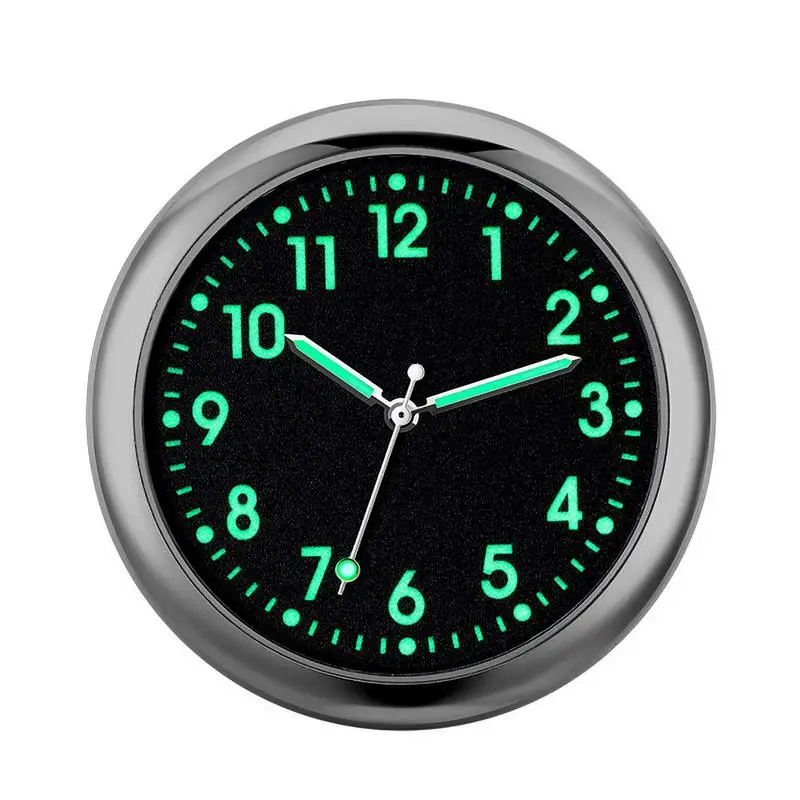 Mini Watch Car Quartz Universal Car Clock Stick-On Electronic Dashboard Noctilucent Decoration For SUV Cars