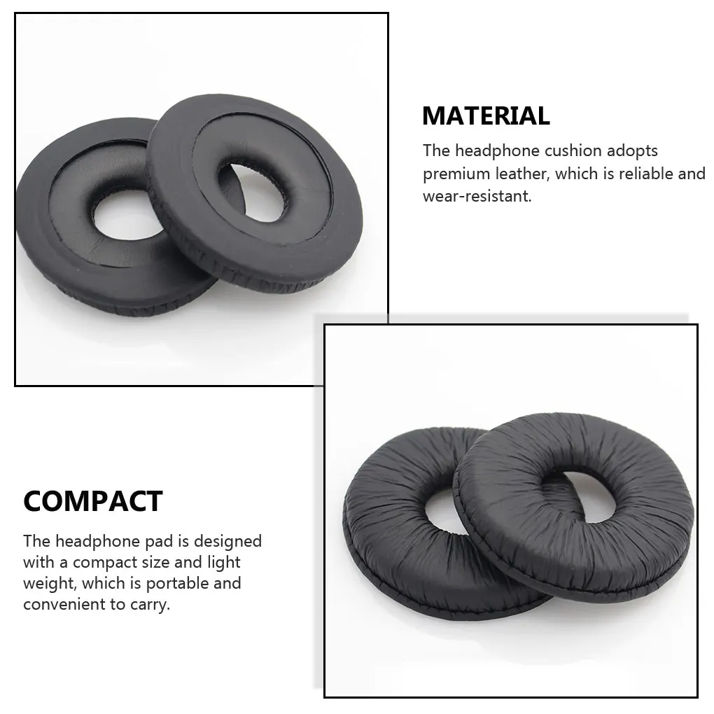 Cushion-Universal-Leather-Ear-Cups-Comfort-Hearing-Protection-Sleeve ...
