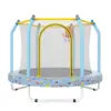 Trampoline for Toddlers Indoor Outdoor with Basketball Hoop Total Protection Safety Approved