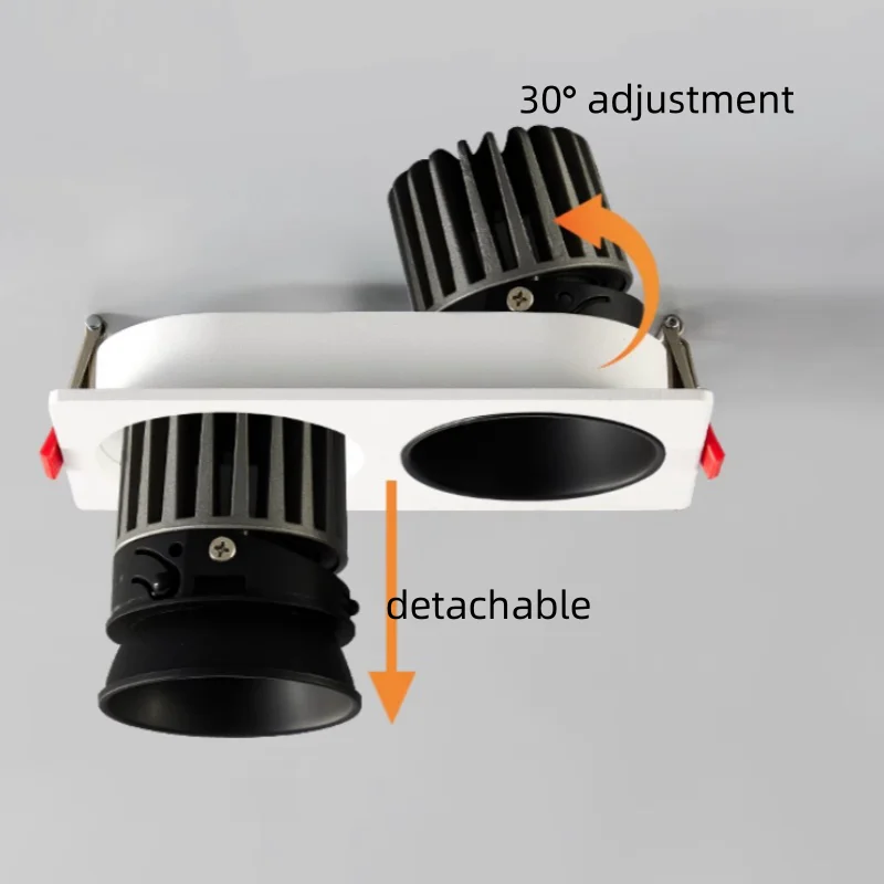 10W-60W Recessed Dimmable Led COB Downlight for Home Office Store