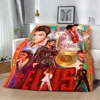 The King E-Elvis Presley Printed Blanket Picnic Blankets Warm Blanket Soft and Comfortable Blanket Home Travel Birthday Gift 5