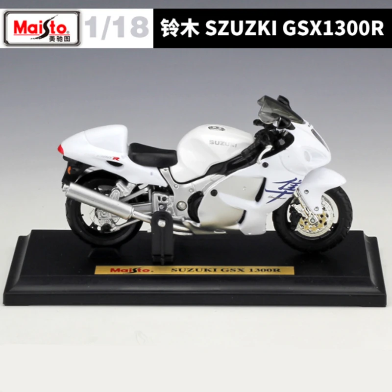 Maisto 1:18 SUZUKI Hayabusa GSX-1300R Alloy Racing Motorcycle Model Diecasts Metal Toy Street Sports Motorcycle Model Kids Gifts 4
