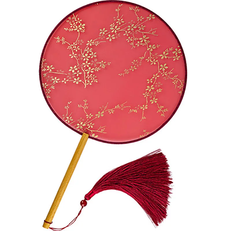 Traditional Chinese Hand Held Fan, Translucent Silk Round Fan, Chinese Han Ancient Dance, Cheongsam Costume, Home Decor Gift