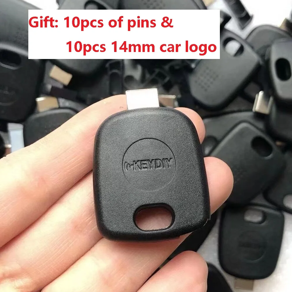 10pcs/lot Genuine KEYDIY Universal Transponder Car Key Shell Case KD/VVDI Blades Head with Chip Holder Universal Car Key Casing new arrival 50 pcs lot universal car key transponder shell kd xhorse vvdi blade head with chip holder for kia vw ford citroen