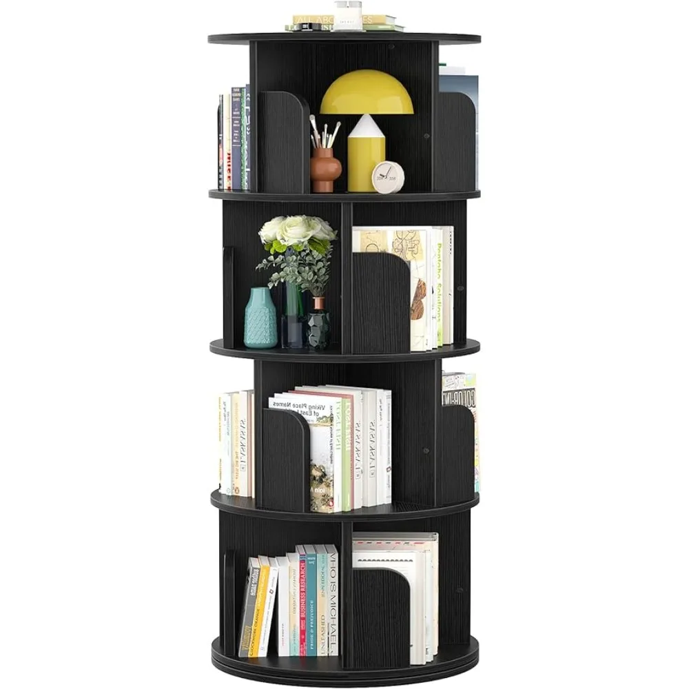 

Bookshelf Furniture Wood Narrow Organizer for Bedroom Bookcases & Cd Racks Storage Cabinet Shelf Black Study Room Bookcase Home