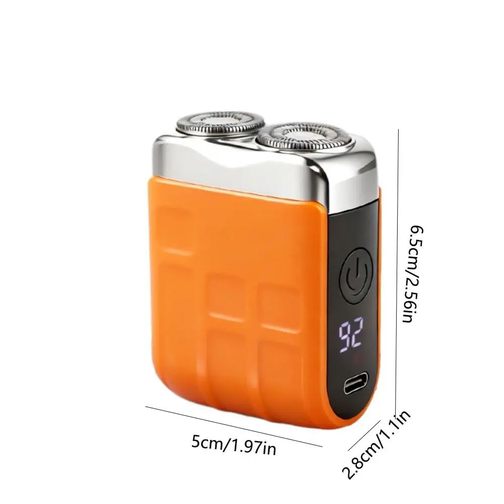 Type-C Charging Mini Electric Shaver Waterproof Design Rotary System Smart Shaver Waterproof Digital Display