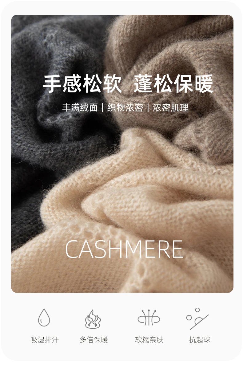 2025 herbst Winter Neue 100% Kaschmir frauen Schal Quaste Schal Dual-use-Lange Warme Einfarbig Hals Wärmer vielseitig Trendy – Detail 5