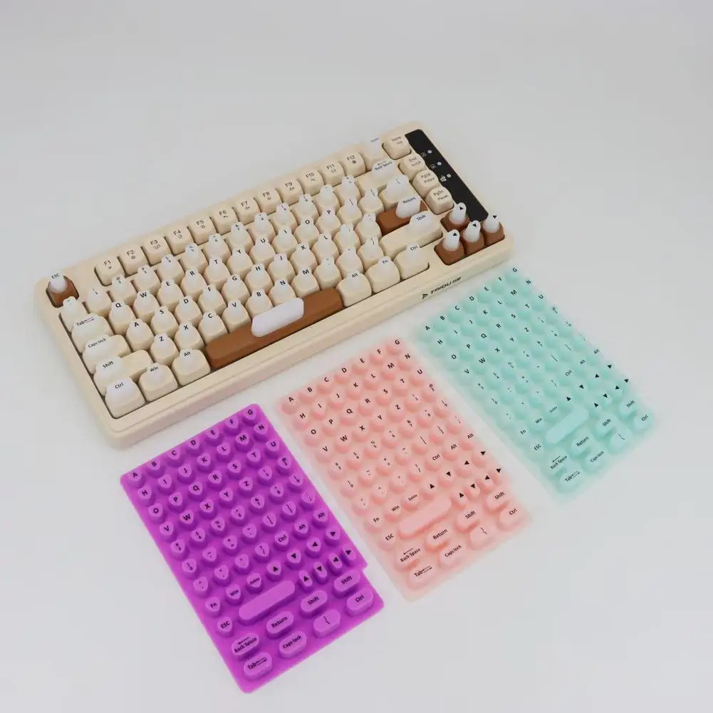 Silicone Keyboard Sticker Film for Long Nails Protection