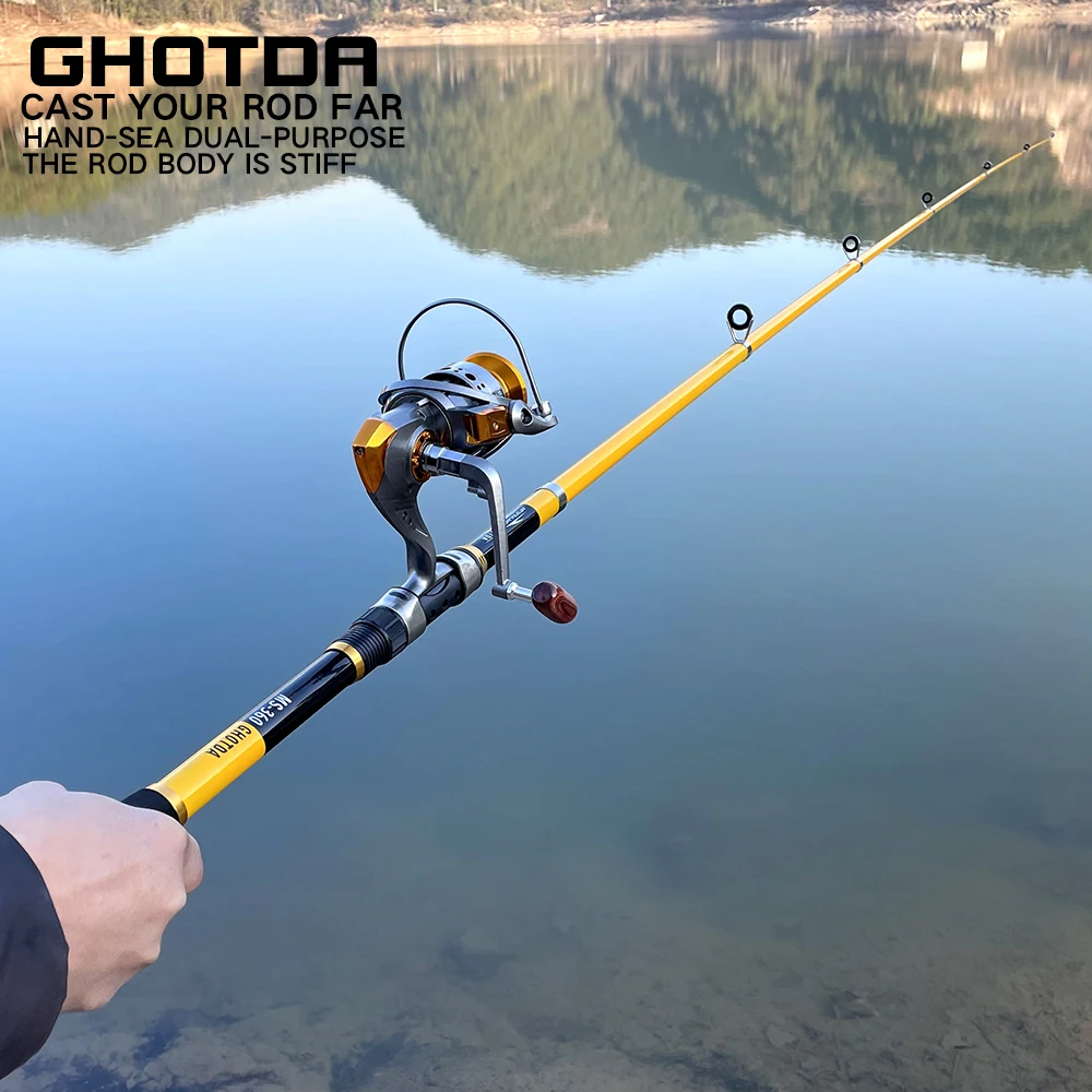 Ghotda Super Strong 2.1m, 2.4m, 2.7m, 3.0m, 3.6m Sea Fishing Rod With  Smooth Ceramic Guide Ring