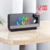 Multifunctional 180° Rotating Projection Creative Alarm Clock, Silent Colour , Bedroom Ceiling Projection Gift 2