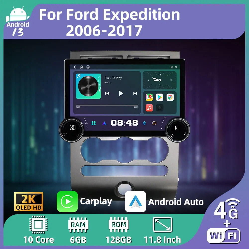 

Автомобильный радиоприемник 2 Din, экран 11,8 дюйма, Android 2006-2017