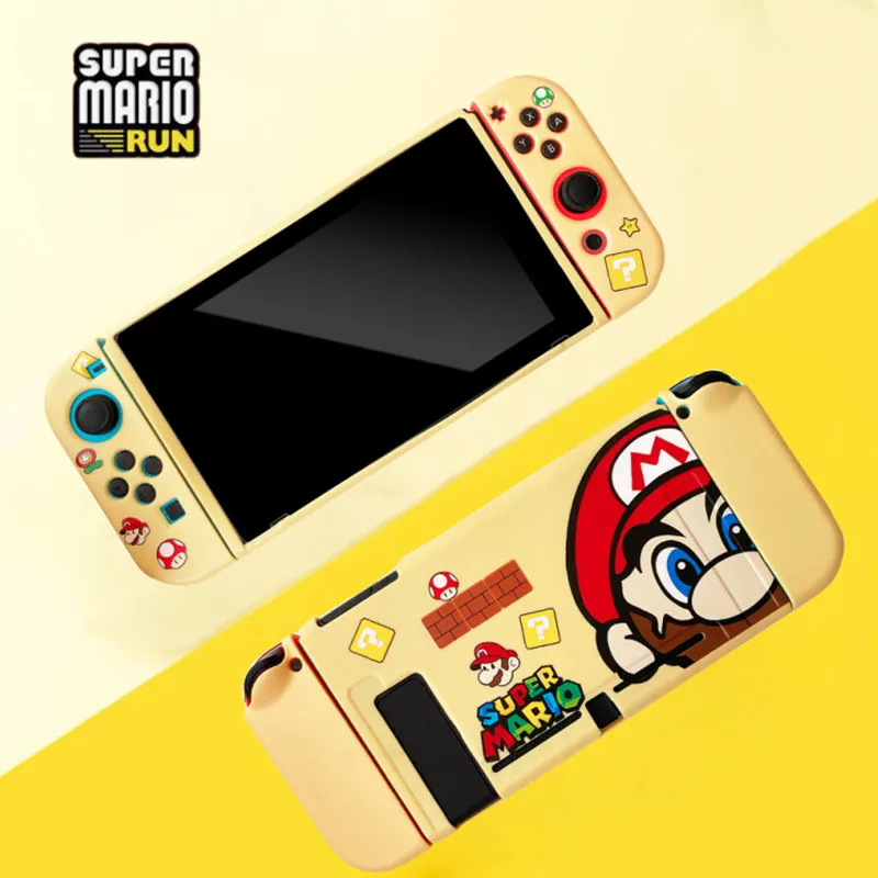 New Super Mario Popular Cartoon Switch Console Di Gioco Cover Protettiva Nintendo Cute Split Handle Cover Tpu Anti-Caduta Soft Shell