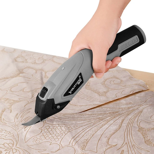 NEW 4V Cordless Electric Fabric Scissors Leather Cloth Sewing Scissor  Electric Cutting Rechargeable Handheld Cutter Tool - AliExpress