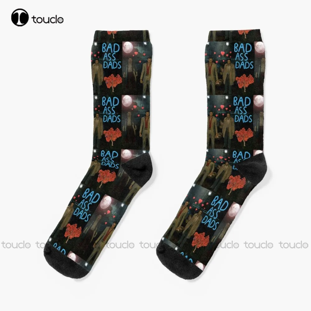 Yakuza Kiwami Bad Ass Papà Yakuza Goro Majima Kiryu Kazuma Calzini Uomo Calzini Neri Street Skateboard Calzini Creativi Divertenti