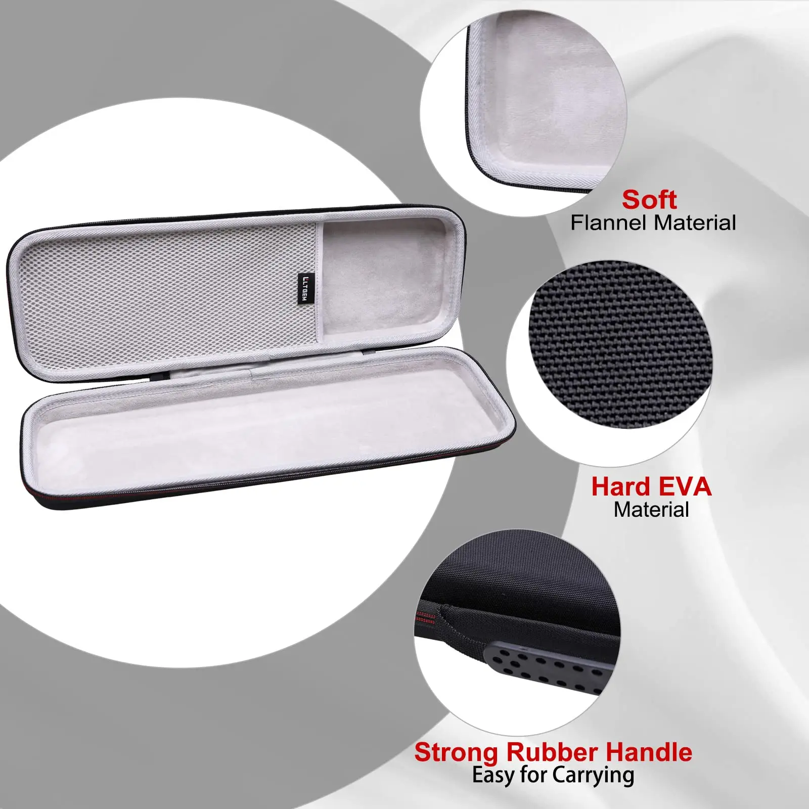 LTGEM eva Hard Case for Donner N32 32 Key MIDI Keyboard Controller Storage Bag(only case)