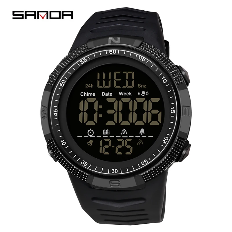 Digital Watch Men 50M Waterproof Sport Watches Army Military Led Light Stopwatch Clock Electronic Reloj Hombre 2