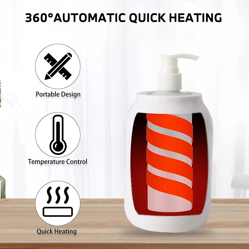 250ML Electric Massage Oil Warmer Digital Lotion Cream Heater With LED Display Bottle Dispenser For Home Pro Salon Spa Massage