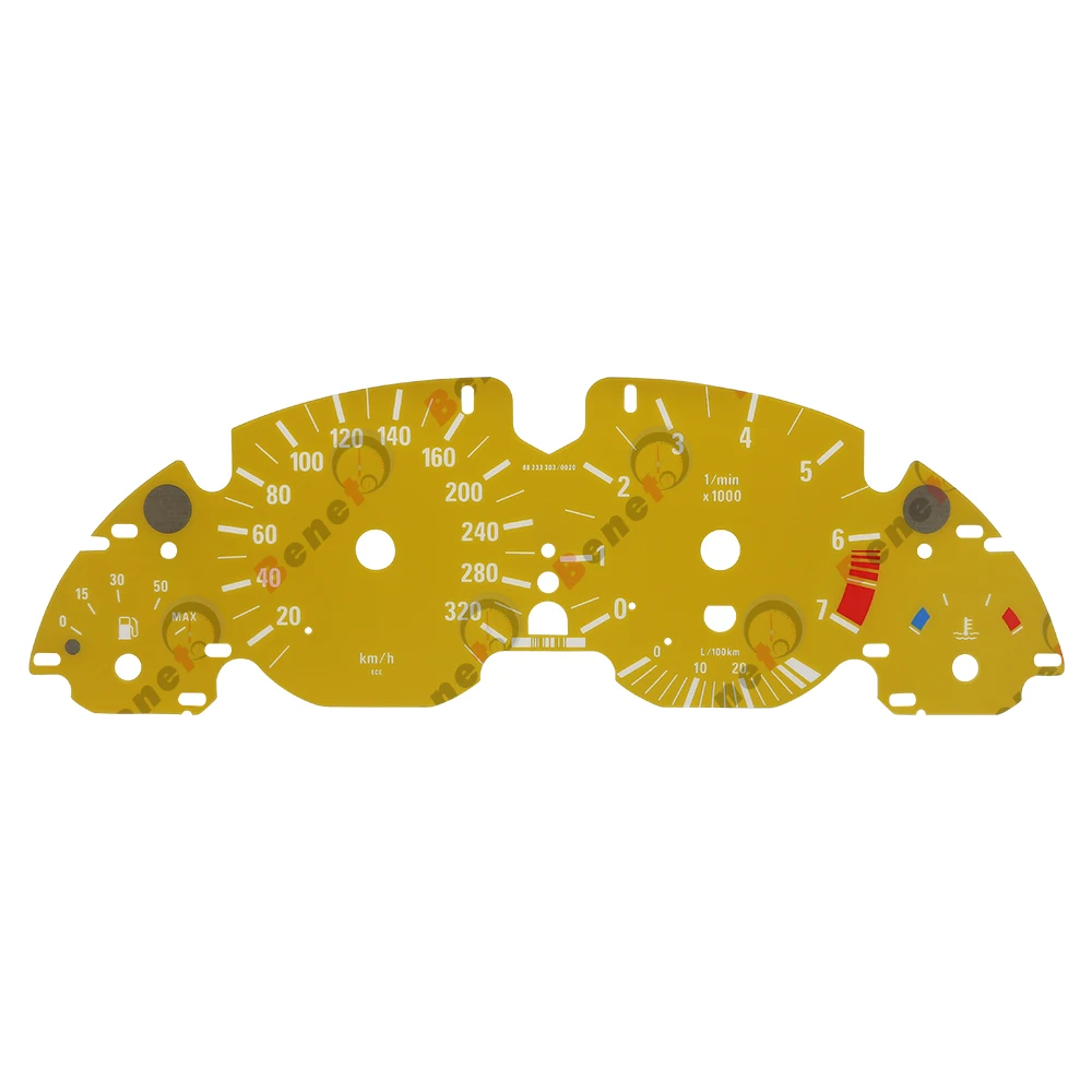 Gauge Face Overlay for BMW E38 E39 E53 X5 Instrument 320KM/H Color in