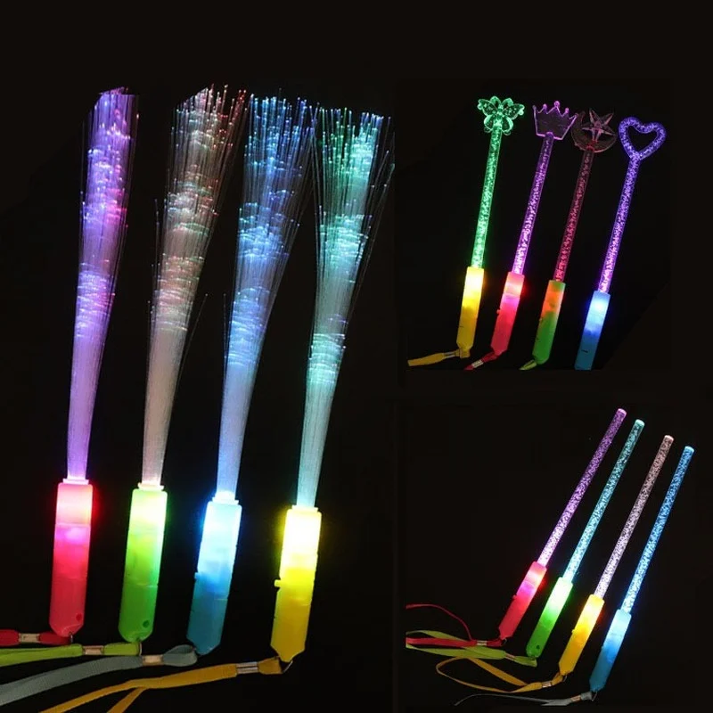 LED Light Sticks Fluorescent Party Decor Fairy Magic Wand Luminous Girl  Happy Birthday Party Supplies Glow Favor Kids Gift Light Stick 230823 From  8,45 €