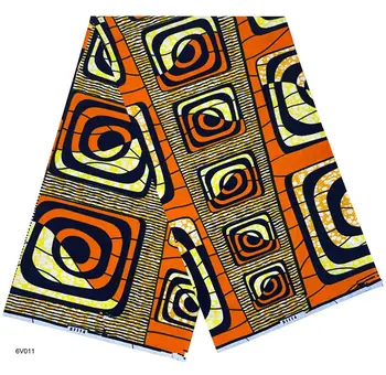 100% Cotton 6yards African Wax Fabric Veritable Wax Nigerian Ankara Block Prints Batik Fabric Hollandais Dutch Pagne 1