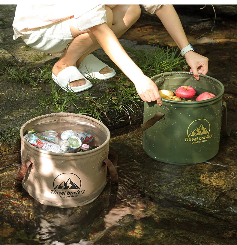Multi-functional Camping Storage Bucket - 10L/20L - food and drink cooler