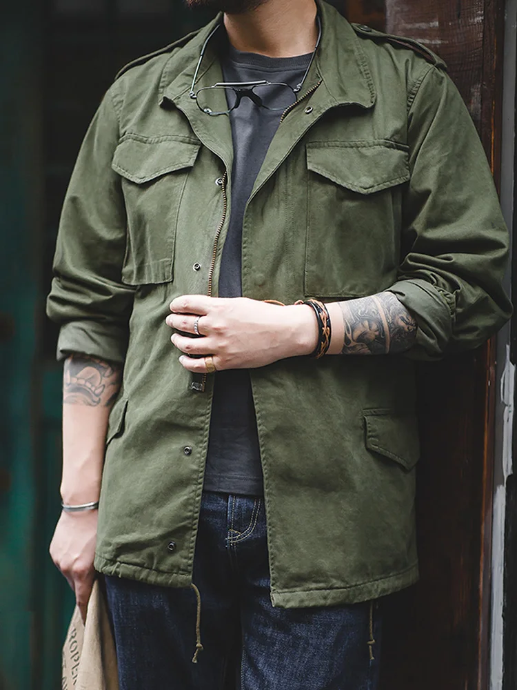 Maden M65 Giubbotti Per Gli Uomini Dell'esercito Verde Oversize Giacca di  Jeans Vintage Militare Casual Giacca A Vento Solido Cappotto Vestiti Retro  Allentato|Jackets| - AliExpress