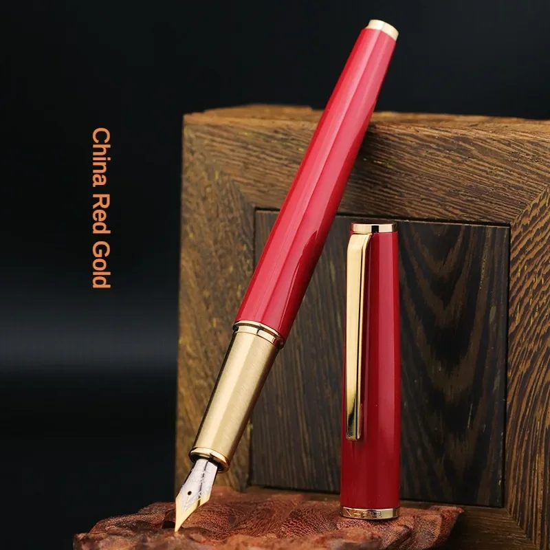 Jinhao 95 만년필 럭셔리 복고풍 디자인 M/F/EF 고급 펜촉 금속 우아한 클립 쓰기 펜 사무실 학교 용품 편지지