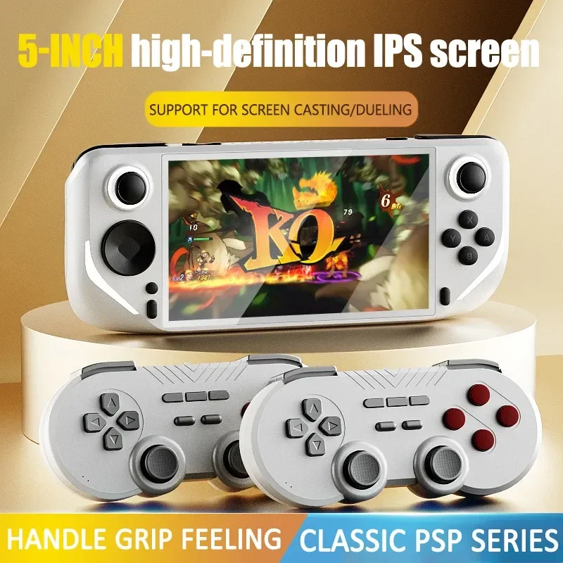 

New Pre-Sale E6 Handheld Game Console 5-Inch Ips Full Screen 60hz High Brush Screen Esports Game Console Psp Android System N64