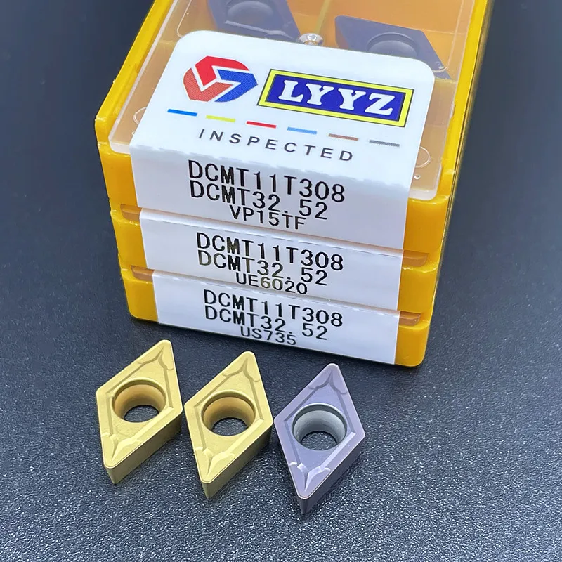Turning Tool DCMT070204 DCMT070208 DCMT11T304 DCMT11T308 VP15TF UE6020 US735 carbide inserts Internal