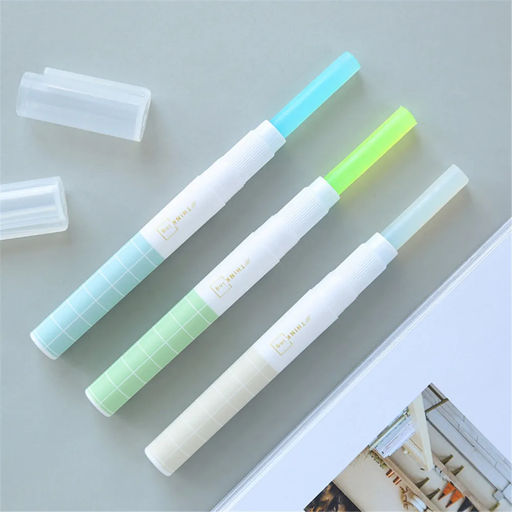 Nusign Fashion Pen Style Glue Stick Office School Gluesticks Blue Pink  Color Strong Adhesive Glue Stationery