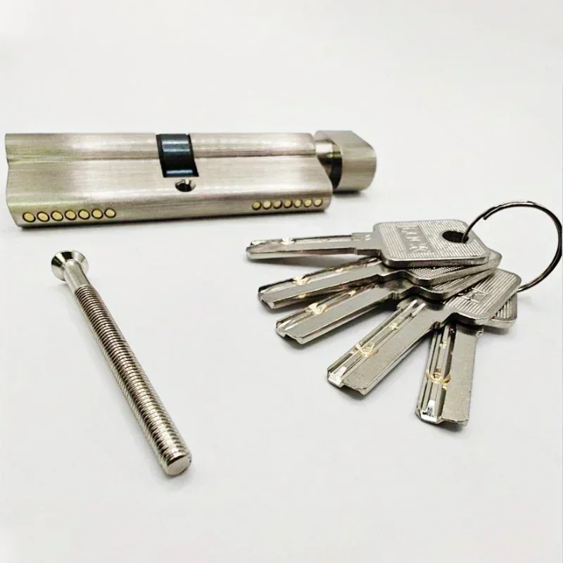 European Standard Lock Cilindro Indoor and Outdoor Anti theft Full Pass Door Locks Household Lock цилиндр дверного замка 5keys door lock cylinder