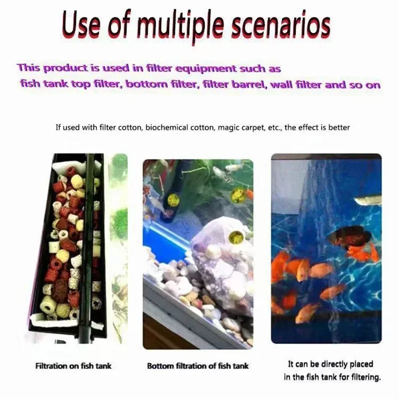 Aquarium filter media 100g 250g 500g More Than 10 Types Aquarium Bio Balls Biochemical Ball Filter Media for Aquarium Filter Accessories for Fish Tank