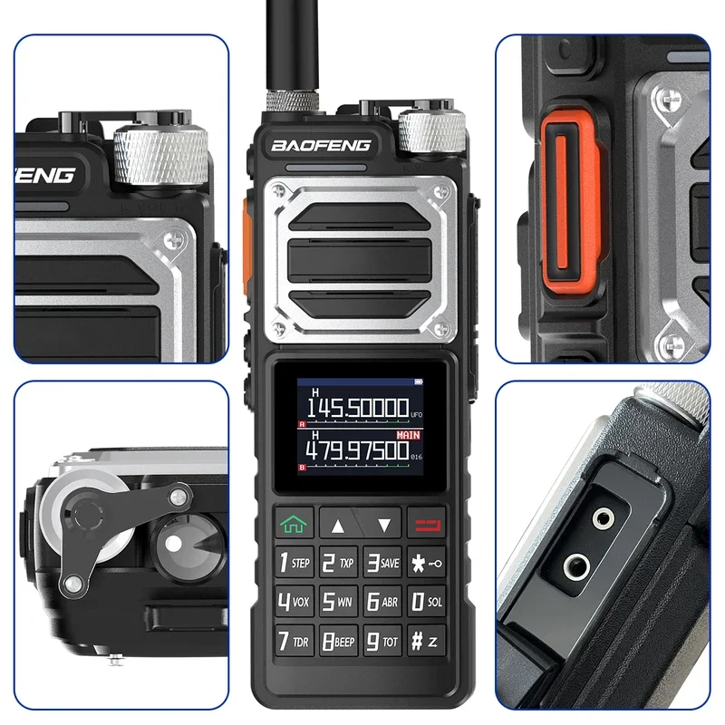 Baofeng UV-25 PRO MAX Air Band Walkie Talkie 16w Wireless Copy Frequency NOAA Type-C Charger AM Long Range Ham Two Way Radio 5