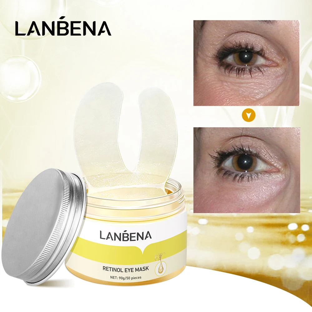 Lanbena Eye Collagen Patches Vc Retinol Eye Bags Remover Dark Circles
