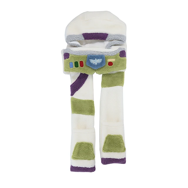 Disney Toy Story Plush Toys Buzz Lightyear Plush Hat Cartoon Warm Cashmere Three In One Scarf Gloves Dolls Soft Stuffed Kid Gift