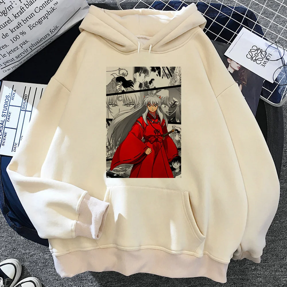 

Inuyasha hoodies women Winter 90s harajuku tracksuit female Korean style pulls