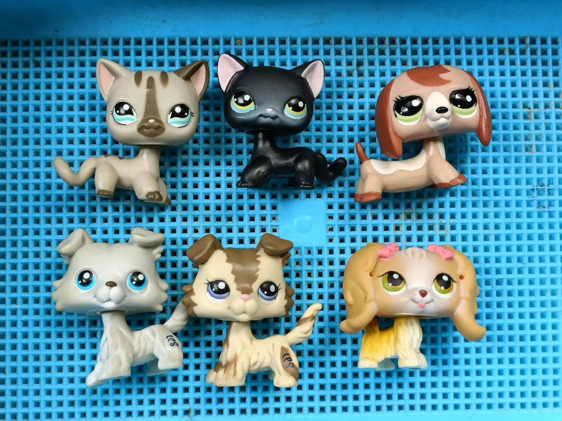 Pet Short Hair Cat Rare Collection Child Figure Cute Littlest Toy Loose LPS641 