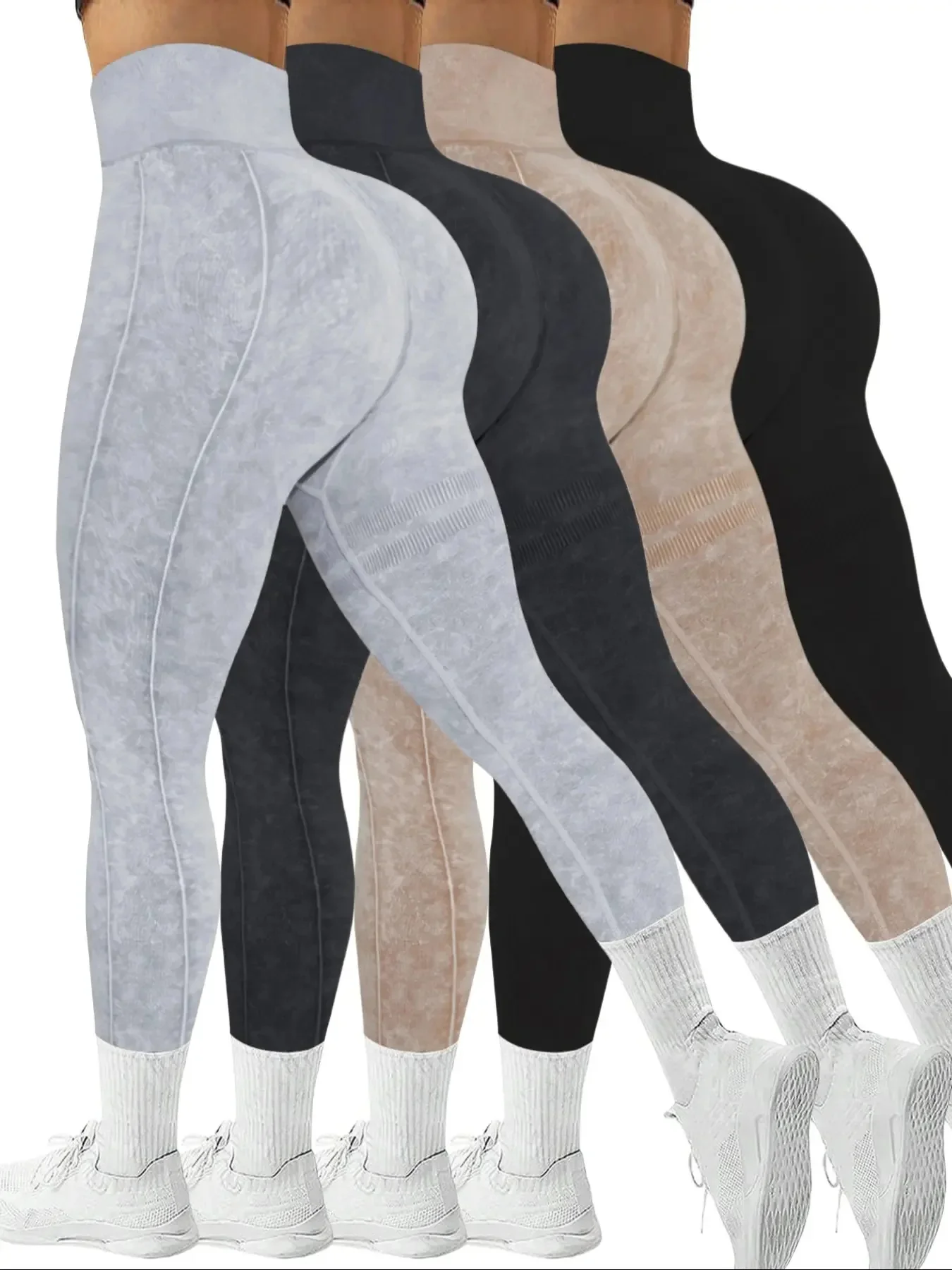 4 piezas: negro liso + negro esmerilado + champán esmerilado + gris claro esmerilado