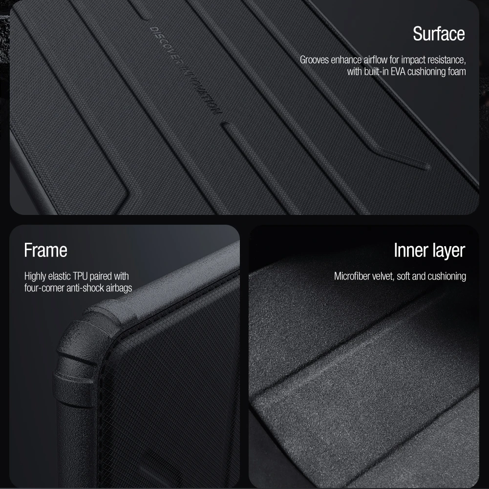 Nillkin-fosco Laptop Sleeve Bolsa para Macbook Air Pro 13 em 14 em 15 em 16 em Tecido Negócio Moda - Imagem 4