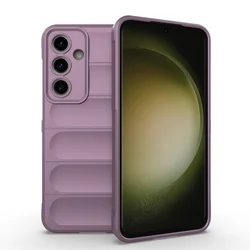Premium Lens Protective Soft TPU Case Cover for Samsung Galaxy Smartphones (Purple)