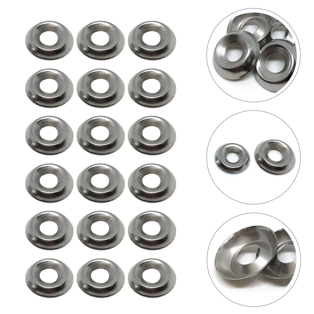 

100 Pcs Stainless Steel Washer Hard-ware Accessories Gasket Practical Fixing Gaskets Stainless Washers Polished Bolt