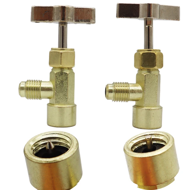 R134A R12 Side Can Tap, 3-in-1 Side Mount Can Tap Valve, 1/4 - Foto 6